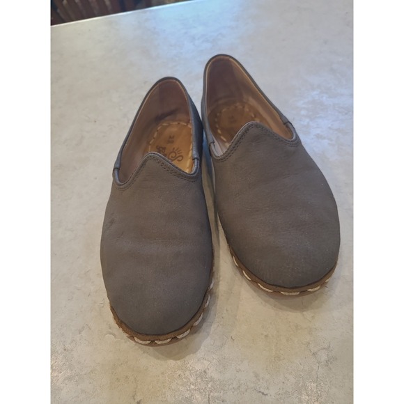 Sabah Leather Handmade  Loafers Ashland Gray Men SZ 39 US 7.5-8 quiet luxury - Picture 4 of 11